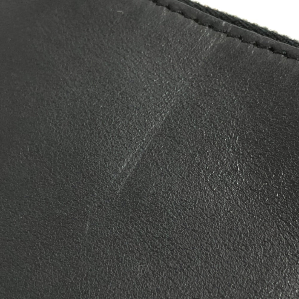 FENDI Clutch bag 7N0078  leather black LOVE mens Used Authentic
