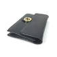 GUCCI Shoulder Bag 510314 leather black Interlocking G Chain wallet Women Used Authentic