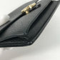 GUCCI Shoulder Bag 510314 leather black Interlocking G Chain wallet Women Used Authentic