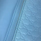 GUCCI Shoulder Bag 466507 leather blue Micro Guccisima Shoulder wallet Women Used Authentic