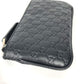 GUCCI Coin case 544476 leather black With key ring Micro Gucci Shima GG mens Used Authentic