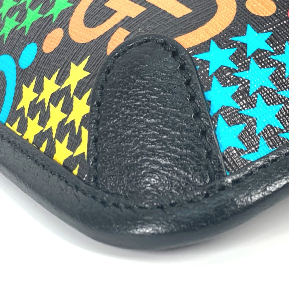 GUCCI Sling bag 598113 Leather / PVC multicolor GG Supreme psychedelic belt bag mens Used Authentic