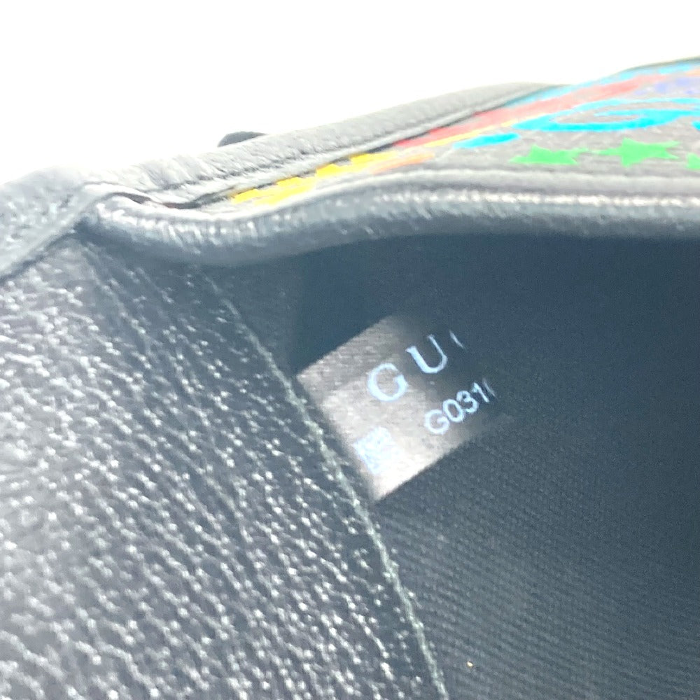 GUCCI Sling bag 598113 Leather / PVC multicolor GG Supreme psychedelic belt bag mens Used Authentic