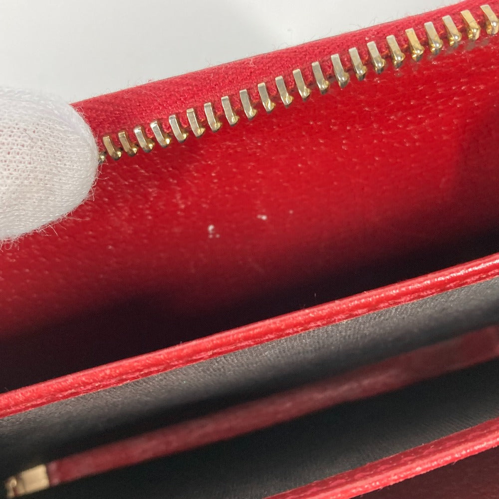 GUCCI Coin case 424897 GG Supreme Canvas Red GG Supreme Coin Pocket Wallet bird motif bird Women Used Authentic