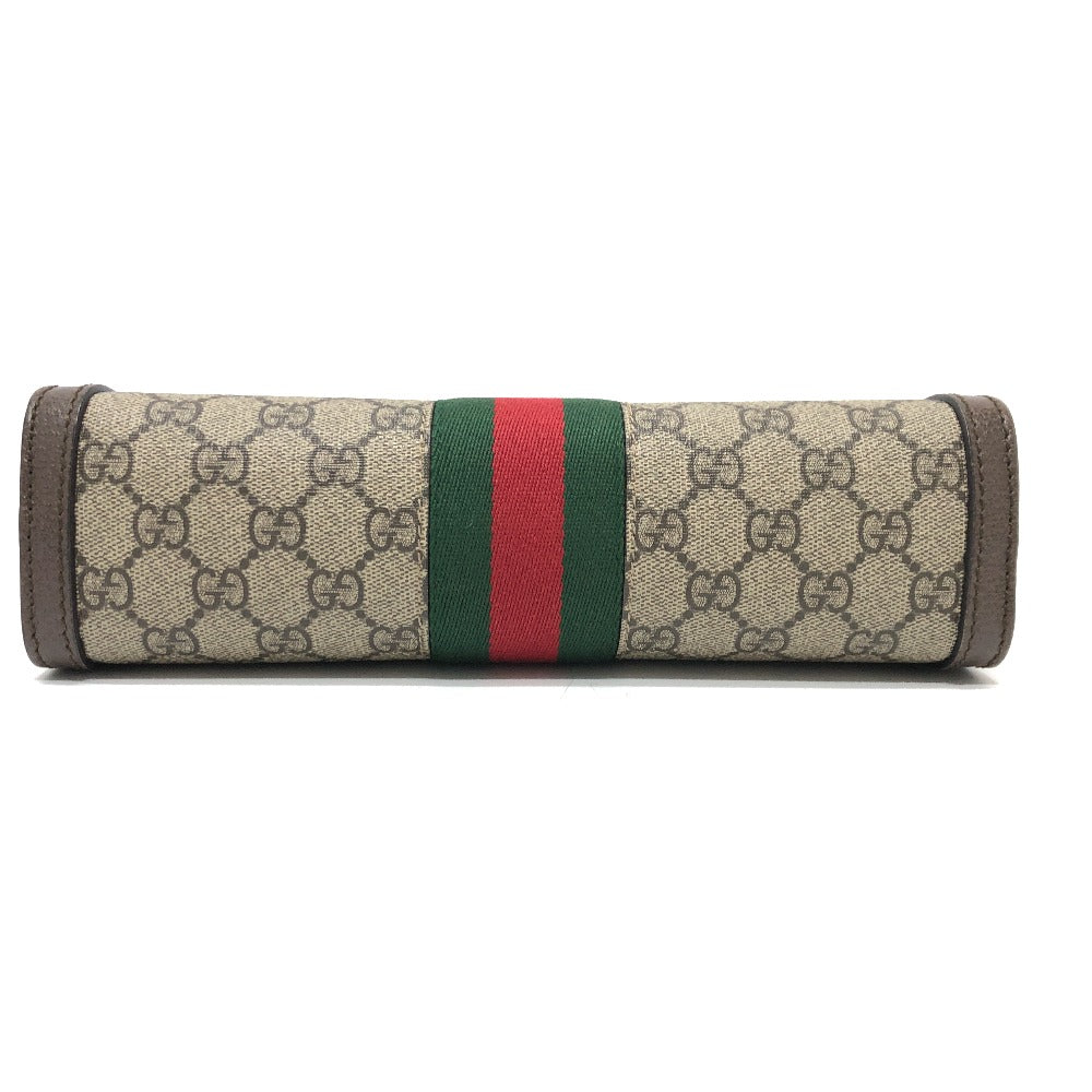 GUCCI Shoulder Bag 503877 GG Supreme Canvas Brown Ophidia GG Small Women Used Authentic