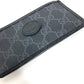 GUCCI Coin case 697717 PVC / Leather black GG Supreme Interlocking G Card Case mens Used Authentic