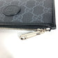 GUCCI Coin case 697717 PVC / Leather black GG Supreme Interlocking G Card Case mens Used Authentic