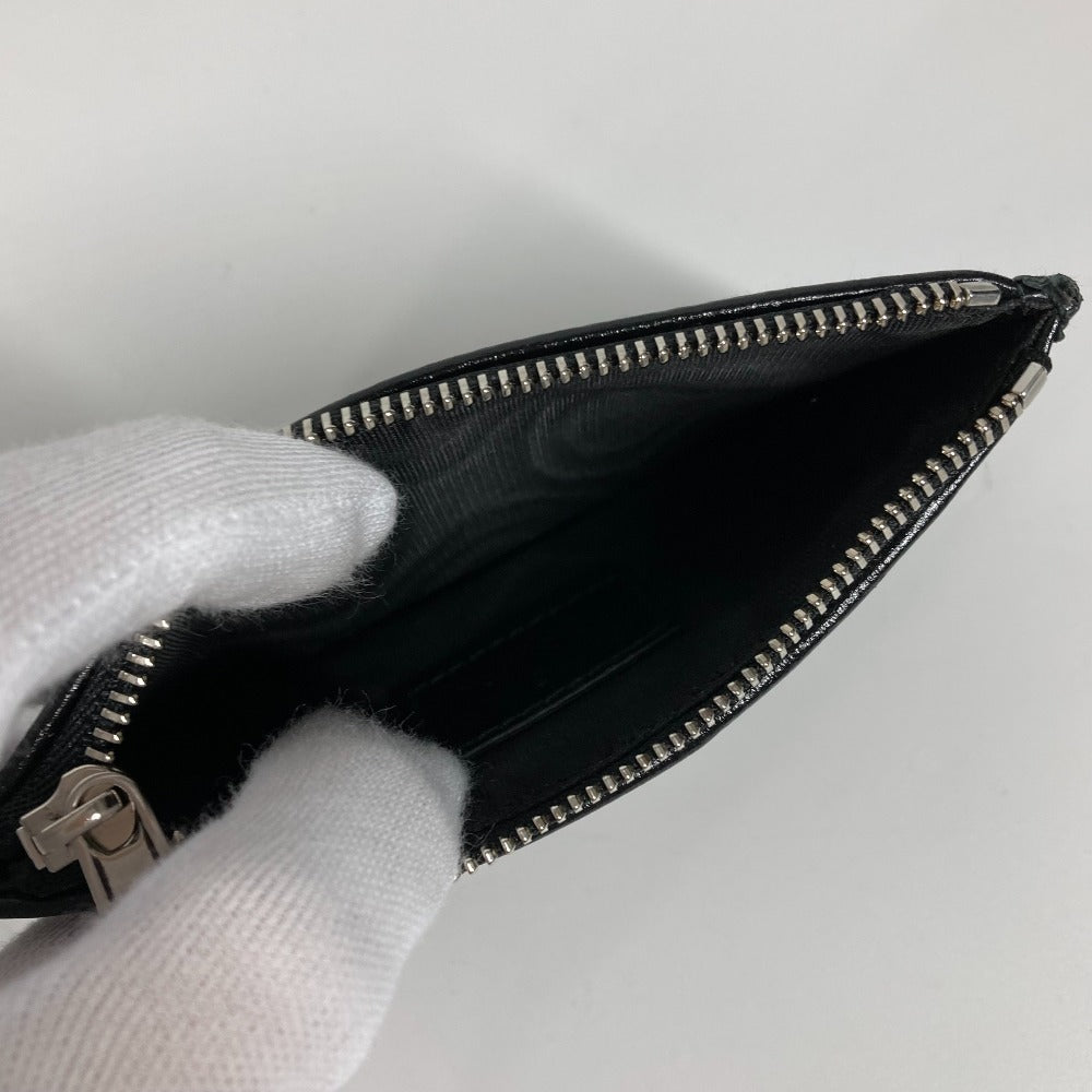 GUCCI Coin case 697717 PVC / Leather black GG Supreme Interlocking G Card Case mens Used Authentic