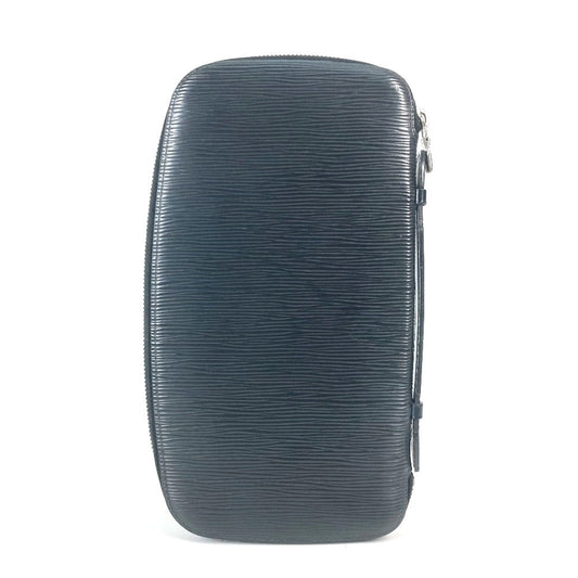 LOUIS VUITTON Long Wallet Purse M63042 Epi Leather black Epi Organizer Atoll mens Used Authentic