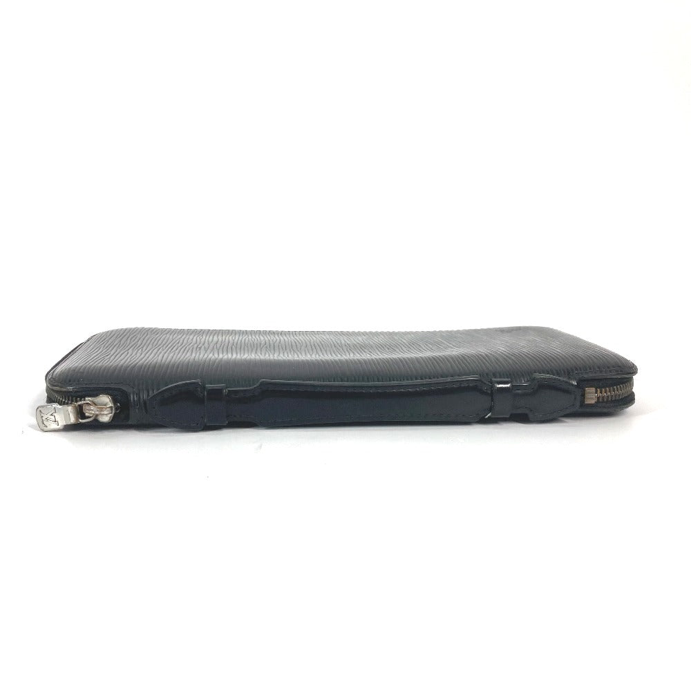 LOUIS VUITTON Long Wallet Purse M63042 Epi Leather black Epi Organizer Atoll mens Used Authentic