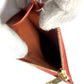 CELINE Trifold wallet leather Brown Triomphe Compact wallet with coin pocket Women Used Authentic
