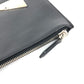 FENDI Clutch bag 7N0078 leather black Monster Bugs mens Used Authentic