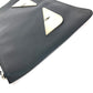 FENDI Clutch bag 7N0078 leather black Monster Bugs mens Used Authentic