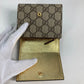 GUCCI Folded wallet 598587 leather gold Compact wallet GG Marmont Women Used Authentic