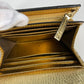 GUCCI Folded wallet 598587 leather gold Compact wallet GG Marmont Women Used Authentic