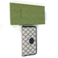 GUCCI Long Wallet Purse 673003 PVC leather Navy Guccisima Interlocking G Zip Around Wallet Women Used Authentic