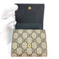 GUCCI Folded wallet 598587 Leather PVC beige GG Supreme GG Marmont Women Used Authentic