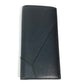 LOEWE Long Wallet Purse leather black Long wallet puzzle mens Used Authentic