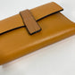 LOEWE Folded wallet C660Z41X01 leather Brown Compact wallet Compact zip wallet Women Used Authentic