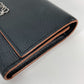 LOEWE Trifold wallet C821S33X01 leather black Compact wallet Anagram Trifold Wallet Women Used Authentic