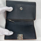 LOEWE Trifold wallet C821S33X01 leather black Compact wallet Anagram Trifold Wallet Women Used Authentic
