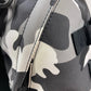 BALENCIAGA Backpack 6440312 canvas Gray x black Camouflage camouflage Army mens Used Authentic