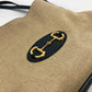 GUCCI Tote Bag 623694 Canvas leather Beige x navy Japan limited 1955 Horsebit