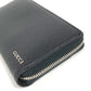 GUCCI Long Wallet Purse 771154 leather black Long wallet logo zip around wallet mens Used Authentic
