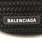 BALENCIAGA Shoulder Bag 695612 Nylon, Lambskin black Ibiza small basket bag Women Used Authentic