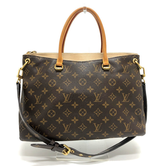 LOUIS VUITTON Shoulder Bag M56710 Nylon Wine red type Monogram hippo escapade Women Used Authentic