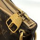 LOUIS VUITTON Shoulder Bag M56710 Nylon Wine red type Monogram hippo escapade Women Used Authentic