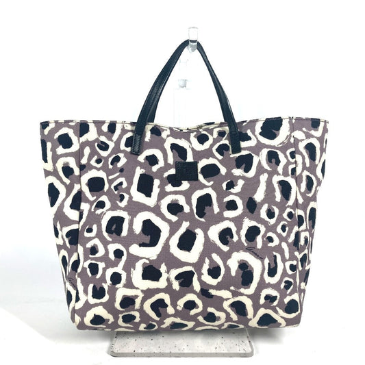 GUCCI Tote Bag 284721 Nylon / leather purple Children's Kids leopard leopard leopard Kids Used Authentic