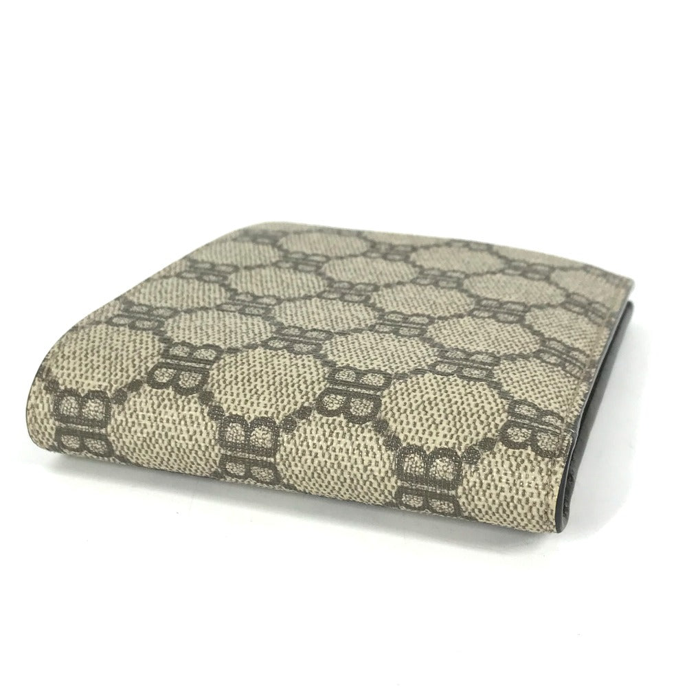 GUCCI Folded wallet 680403 GG Supreme Canvas beige BALENCIAGA Balenciaga collaboration The Hacker Project mens Used Authentic