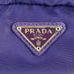 PRADA Pouch 1NA350 Nylon purple Triangle logo Women Used Authentic
