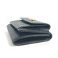 GUCCI Trifold wallet 523277 leather black GG Marmont Women Used Authentic