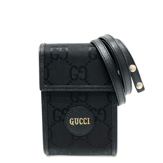 GUCCI Shoulder Bag 625599 GG canvas / leather black GG Off The Grid Women(Unisex) Used Authentic