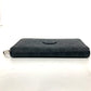 GUCCI Long Wallet Purse 673003 GG Supreme Canvas black GG Supreme Interlocking G zip-around wallet mens Used Authentic