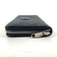GUCCI Long Wallet Purse 673003 GG Supreme Canvas black GG Supreme Interlocking G zip-around wallet mens Used Authentic