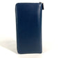 PRADA Long Wallet Purse 2ML220 saffiano leather Navy logo Travel case mens Used Authentic