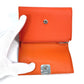 LOEWE Trifold wallet C821S33X07 leather Orange anagram Bar Tikal Wallet Small Women Used Authentic