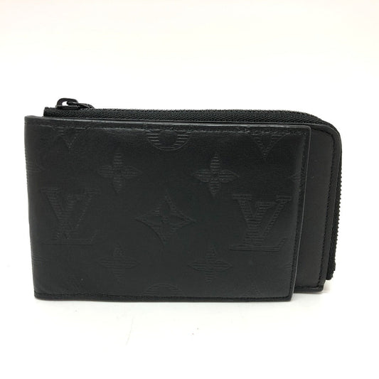 LOUIS VUITTON Coin case M81526 Monogram shadow leather black Monogram Shadow Hybrid