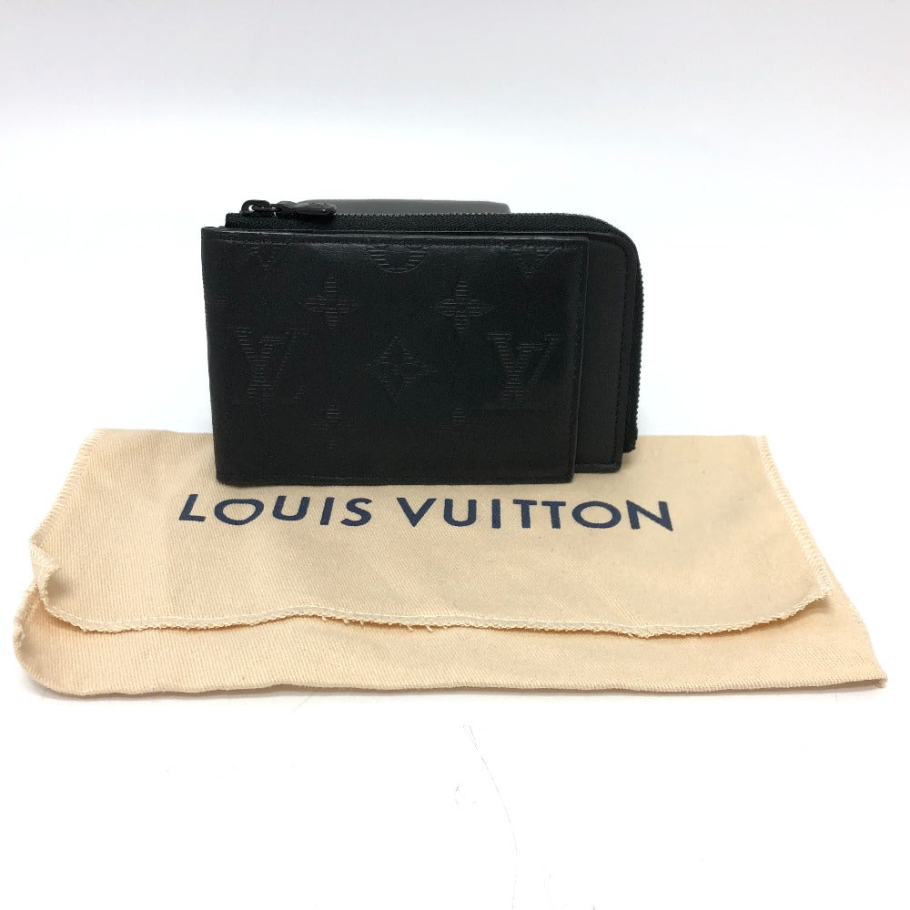 LOUIS VUITTON Coin case M81526 Monogram shadow leather black Monogram Shadow Hybrid