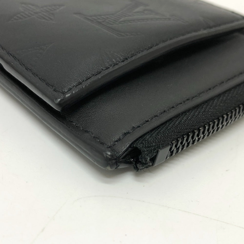 LOUIS VUITTON Coin case M81526 Monogram shadow leather black Monogram Shadow Hybrid