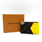 LOUIS VUITTON Coin case M81882 Monogram canvas Brown x yellow Monogram Porto Cult Romy mens Secondhand Authentic