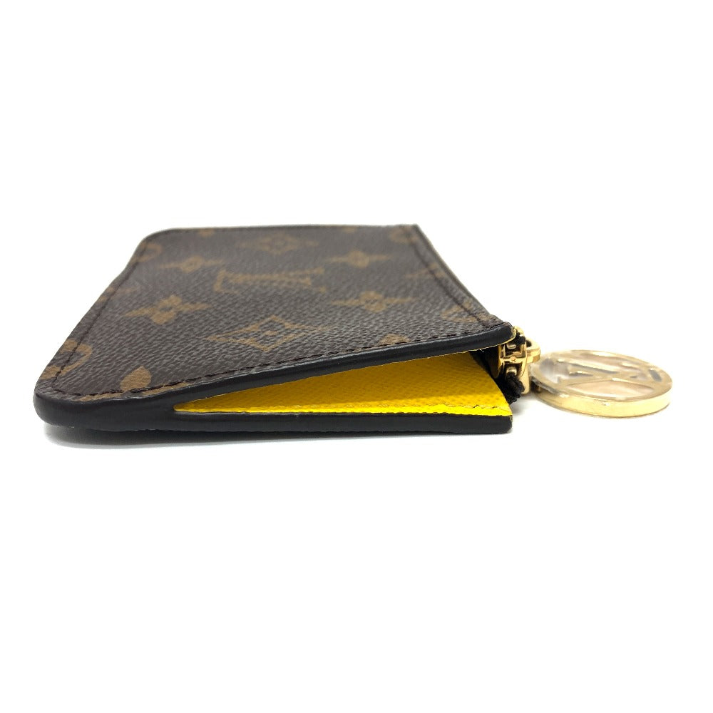 LOUIS VUITTON Coin case M81882 Monogram canvas Brown x yellow Monogram Porto Cult Romy mens Secondhand Authentic
