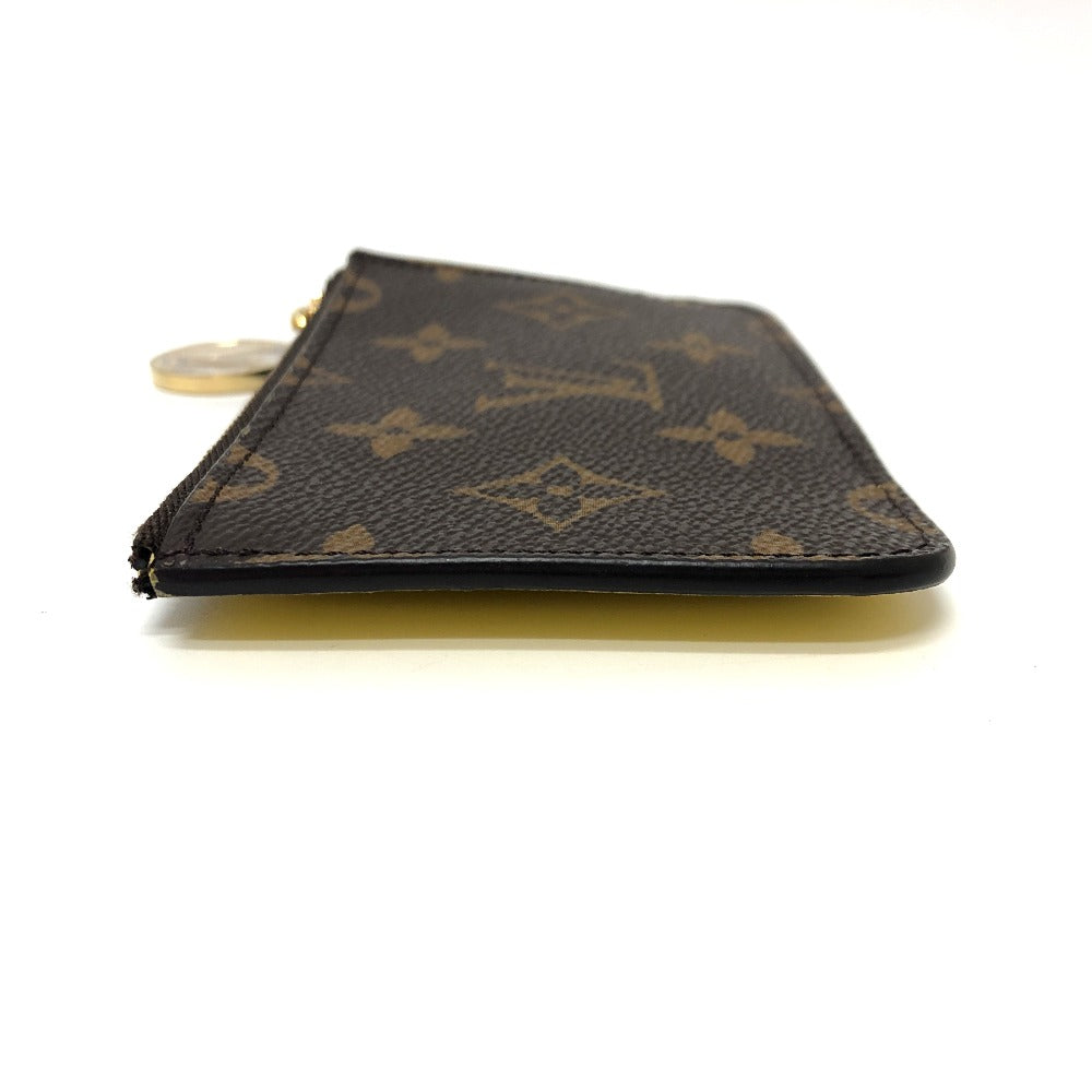 LOUIS VUITTON Coin case M81882 Monogram canvas Brown x yellow Monogram Porto Cult Romy mens Secondhand Authentic