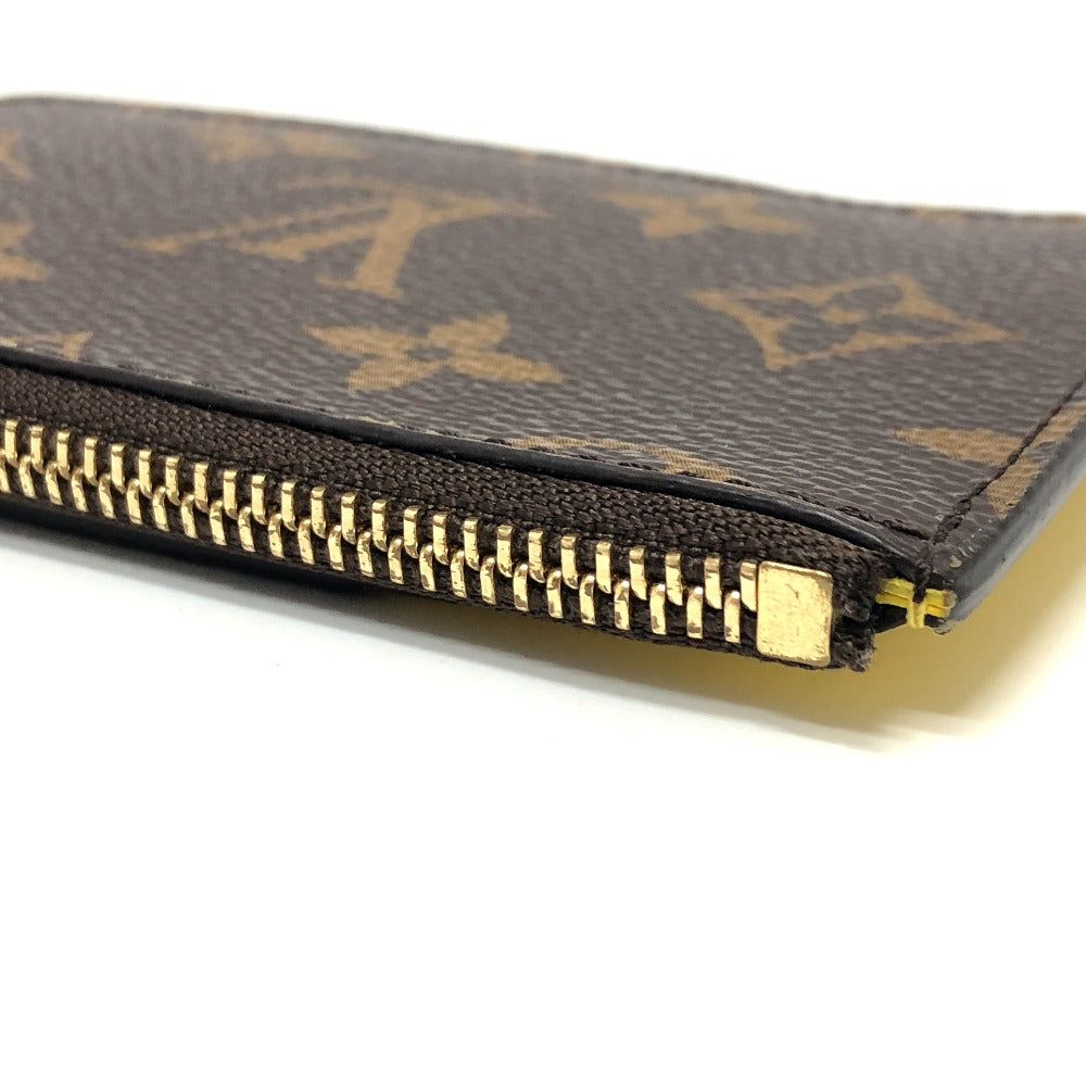 LOUIS VUITTON Coin case M81882 Monogram canvas Brown x yellow Monogram Porto Cult Romy mens Secondhand Authentic
