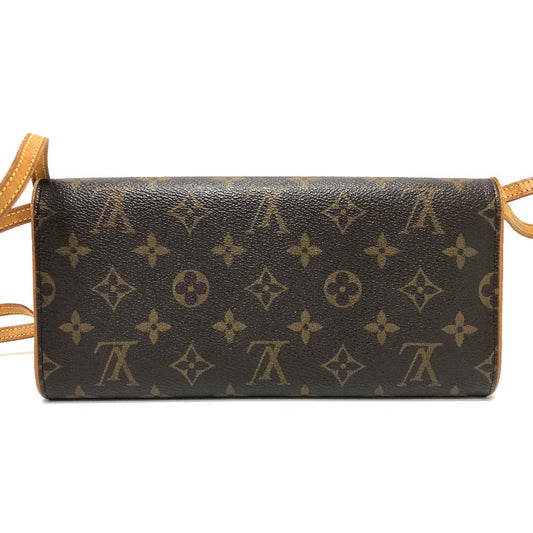 LOUIS VUITTON Shoulder Bag M51852 Monogram canvas Brown Monogram Pochette Twin GM Women Secondhand Authentic