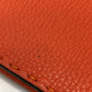 FENDI Clutch bag 7VA350 leather Orange Celeria