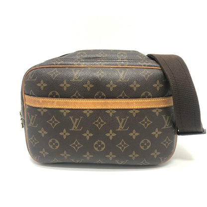 LOUIS VUITTON Shoulder Bag M45254 Monogram canvas Brown Monogram Reporter PM Women Used Authentic